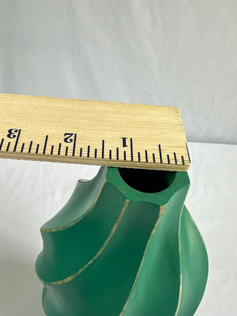 Modern Green Decorative Bioplastic Faux Wood Vase 16